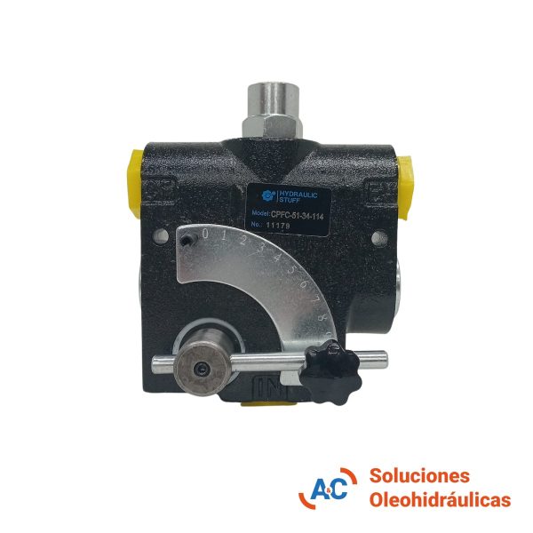 válvula reguladora de caudal con palanca - A&C soluciones 3